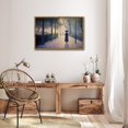 thumbnail image 2 of Rainy Park Woman Umbrella Horizontal Canvas Wall Art with Lightweight Foam Frame - Durable and Ready to Hang, Modern Decorative Print for Living Room, Bedroom, Or Office, 2 of 7