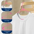 thumbnail image 5 of SereneLife 100 Pack Plastic Hangers, Non-Slip, Space-Saving Closet Organizers, Durable and Strong for Shirts, Sweaters, Hoodies, Kids Clothes & Dresses, Ultra-Thin, Lightweight, 5 of 7