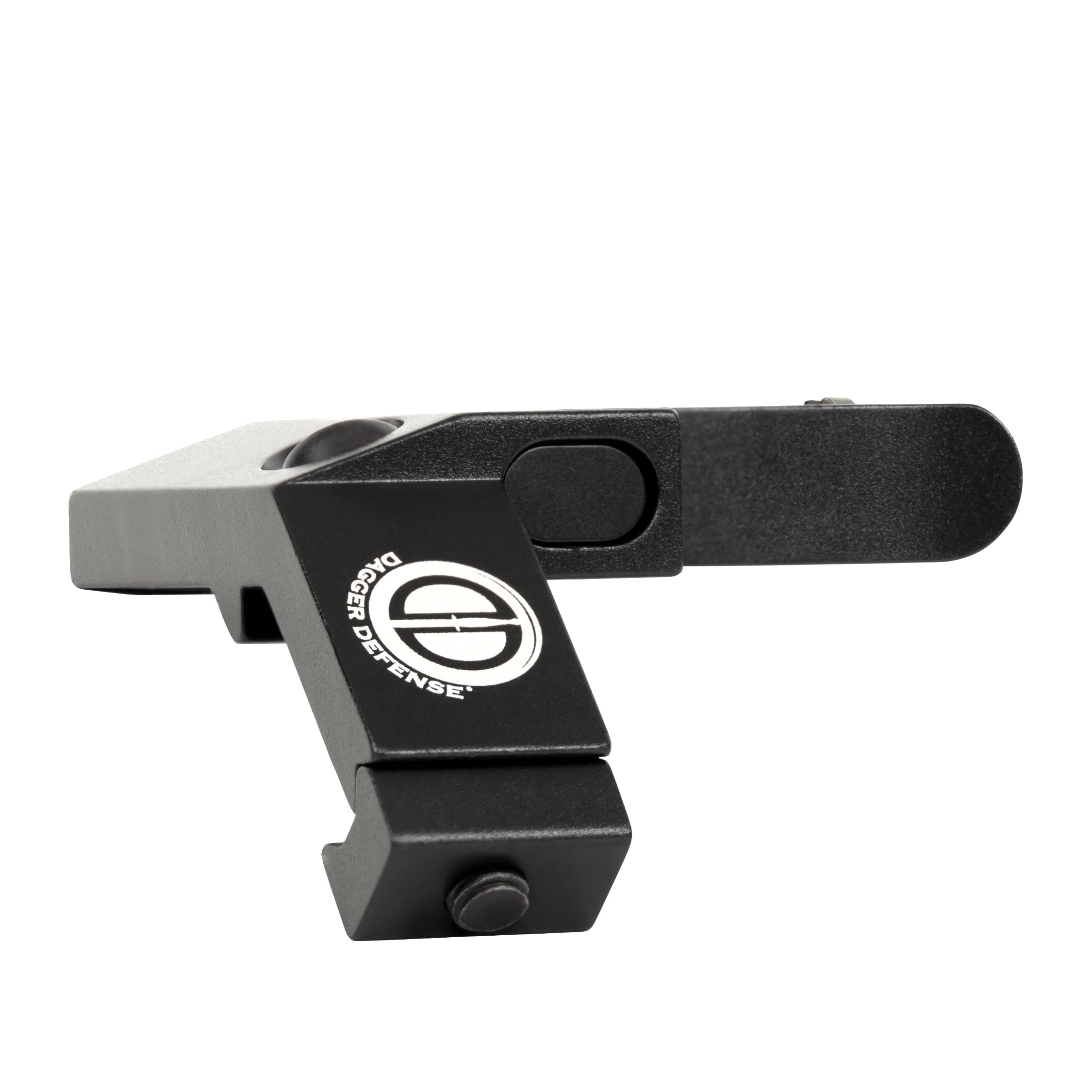Dagger Defense flip up BUIS 45 degree picatinny rail mounted backup iron sights.