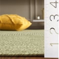 thumbnail image 5 of SAFAVIEH Braided Denica Distressed Machine Washable Reversible Area Rug, Sage, 6' x 6' Round, 5 of 11