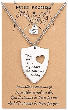 Behind Every Great Daughter is a truly Amazing Dad Necklace Pendant for Child 
