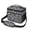 Football and Basketball-2, variant on Football and Basketball Black Pattern Insulated Lunch Box for Women Men, Medium Leakproof Cooler Bag with Adjustable Strap, 10"x6.7"x8"