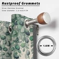 thumbnail image 2 of Outdoor Curtains for Patio Waterproof, Teal Green Eucalyptus Leaves Outdoor Privacy Panels Grommet, Spring Plants Country Beige Blackout Outside Curtains for Porch/Cabana 54"x84", 1 Panel, 2 of 8