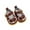 Brown, variant on Wide Toe Box Sandals for Baby Girls Cute Bow Soft Sole Leather Shoes Summer Hook and Loop Non-Slip Sandals