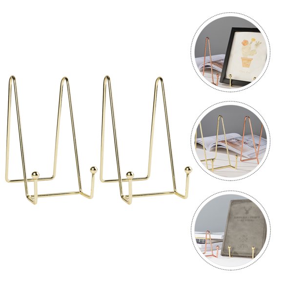 YSNOOWE Soporte Dorado Metálico Para Exhibir Platos Y Objetos Decorativos