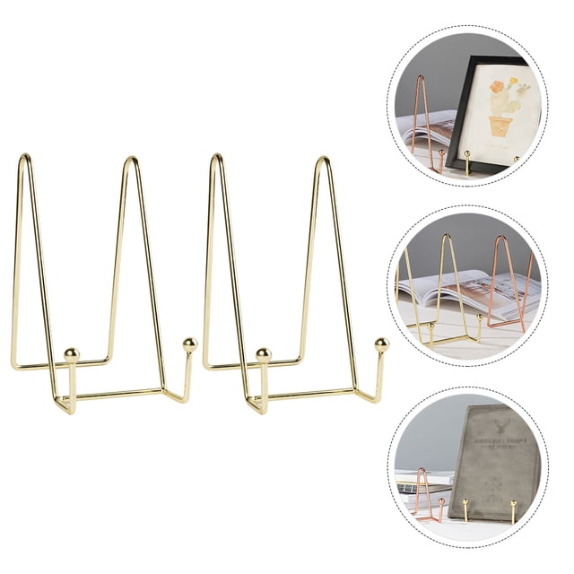 YSNOOWE Soporte Dorado Metálico Para Exhibir Platos Y Objetos Decorativos