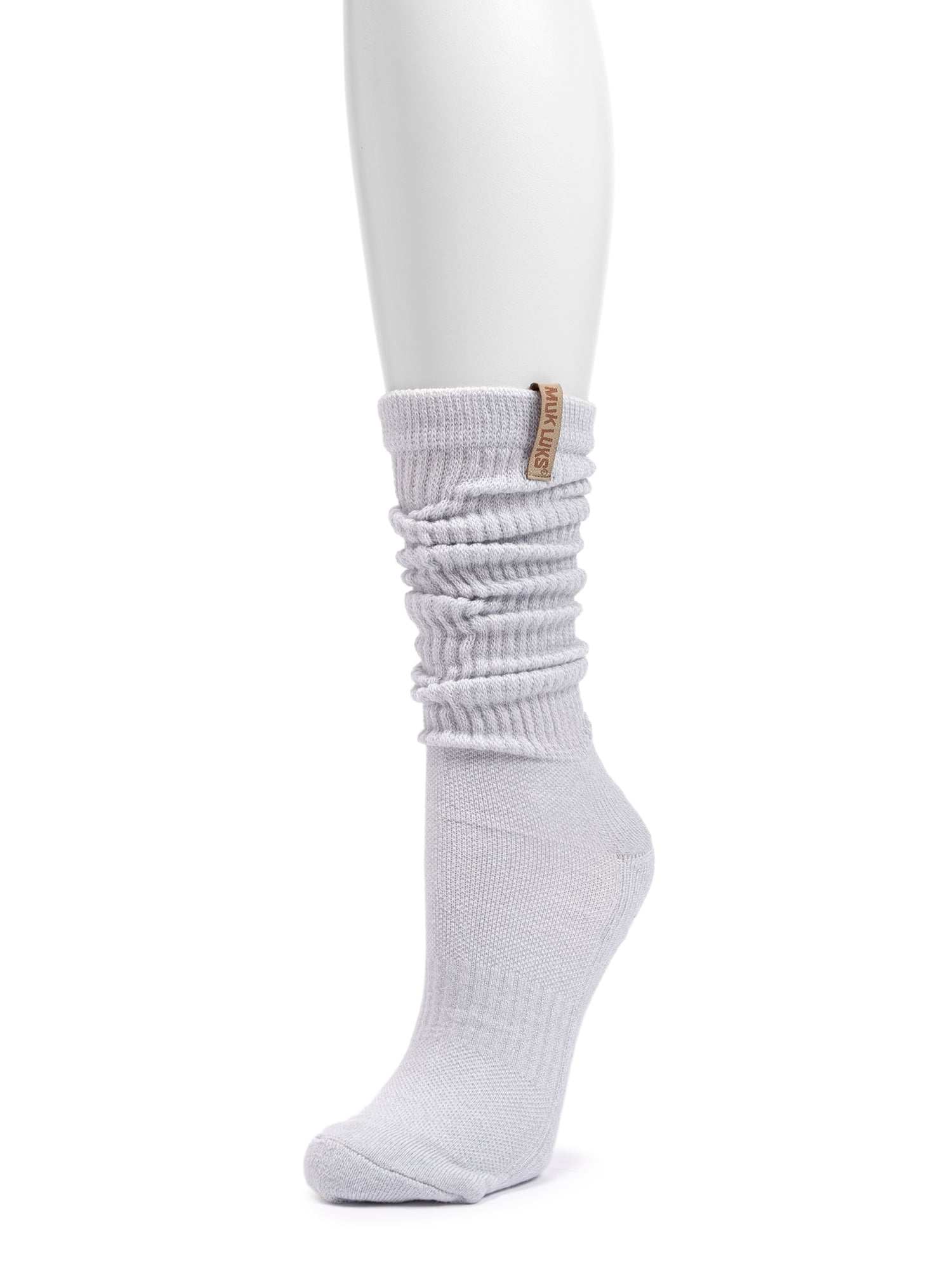 MUK LUKS Women's Pilates Slouch Sock, 1-Pack, Shoe Sizes 6-10
