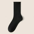 thumbnail image 2 of XuJwPNcy Socks for Women Solid Color Cotton Athletic Super Soft Cozy Socks Mid Tube Crew Socks, 2 of 3