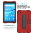 thumbnail image 3 of Goldcherry For Lenovo M7 7 Inch Case,Hybrid Shockproof Rugged Anti-Impact Drop Protection Cover Built with Kickstand For Lenovo M7 TB-7305F / TB-7305I / TB-7305X(Red+Black), 3 of 7
