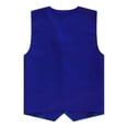 thumbnail image 4 of Runhomal Kids Boys Girls Buttons Volunteer Activity Vest Solid Color Sleeveless Waistcoat Party Blue M, 4 of 5