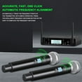 ZRAMO 200Channel Wireless Microphone System, Dual UHF Metal Cordless