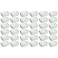 thumbnail image 4 of Sterilite Large Ultra Plastic Storage Baskets w/ Handles, White, 36 Pack, 4 of 5