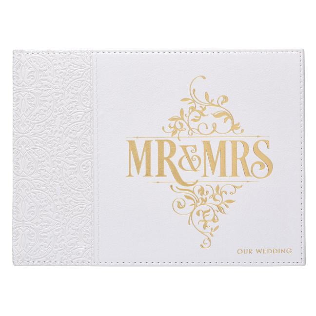 Minnie Mickey inspired wedding guest book drop box guests white & rose gold