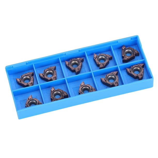 Insertos De Roscado, Paso De 0,5-3,0 Mm EM598L Hojas De Inserción De Carburo Eliminación De Viruta Suave De Alta Dureza Con Acabado Para Torno CNC Para Soporte De Torneado Para ANGGREK Indexable Threading Inserts