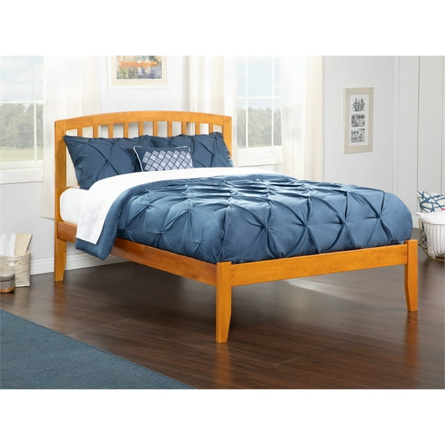 AFI Richmond Queen Size Solid Wood Platform Bed in Caramel Latte