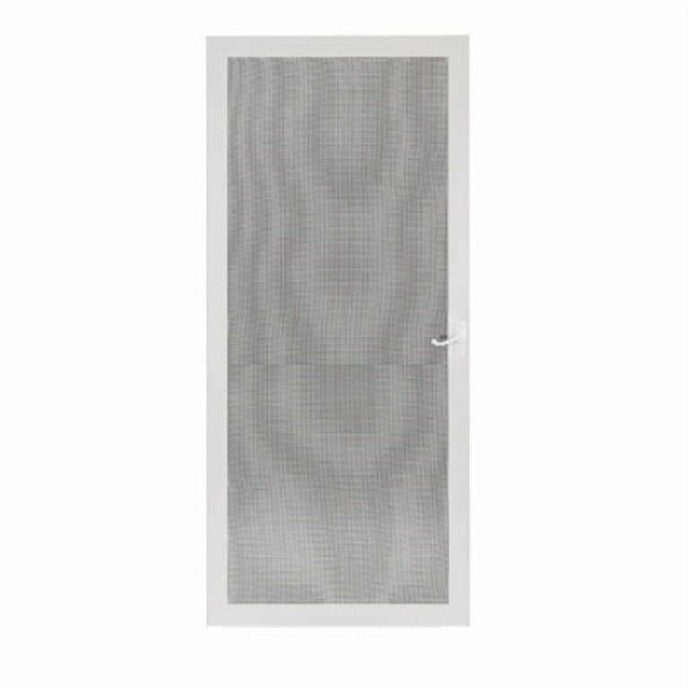 Larson 81 in. H X 32 in. W White Aluminum Screen Door Larson 81 in. H X 32 in. W White Aluminum Screen Door
