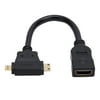 onn. Mini & Micro HDMI to HDMI Adapter