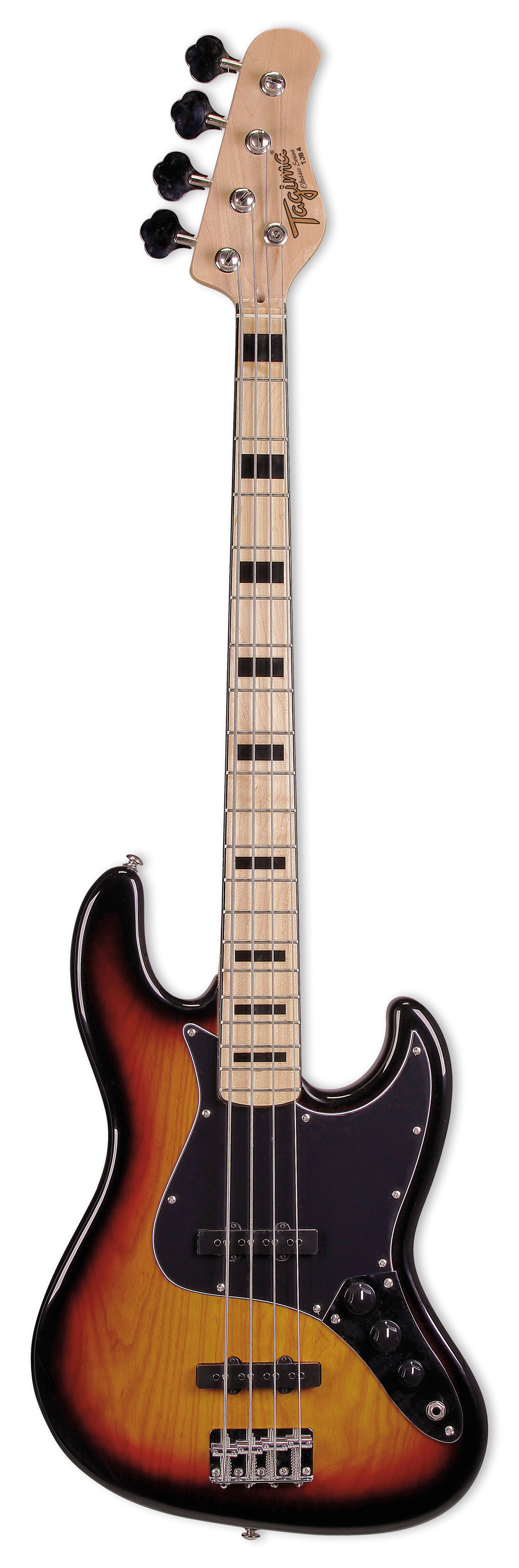 Tagima TJB 4 SB-LF/BK Electric Bass Guitar - Sunburst