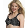 thumbnail image 1 of Bali 3562 Satin Tracings Underwire Minimizer Bra Size 38DD, Black, 1 of 1