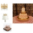 thumbnail image 2 of Charmed Vintage Golden Crown Cake Topper Queen Princess Party Wedding Bridal Decor, 2 of 4