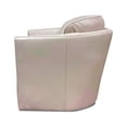 thumbnail image 4 of Bowery Hill Transitional Leather Swivel Chair in Luxurious Off White, 4 of 5