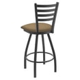 thumbnail image 2 of 410 Jackie 25" Swivel Counter Stool with Pewter Finish and Canter Kiwi Green Seat, 2 of 3