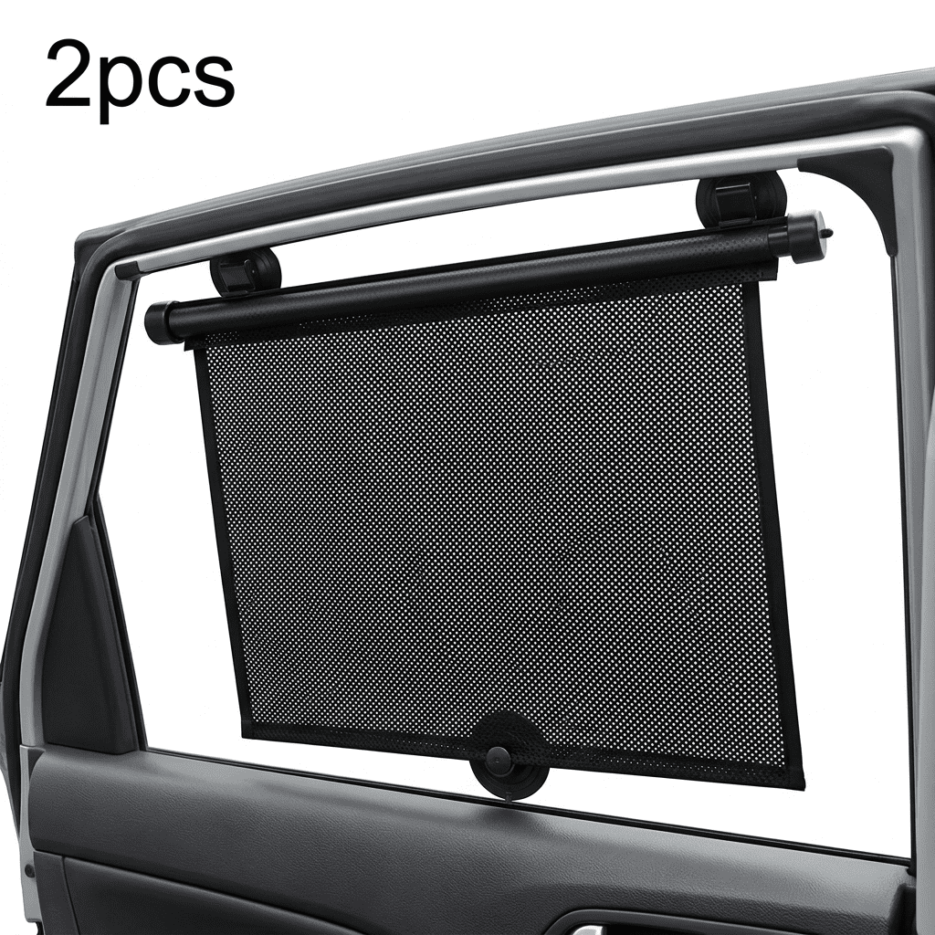 5-Pack Car Window Sunshades With Suction Cups – Mesh UV Blockers