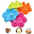 thumbnail image 5 of 6 holes Ice Cream Cone Silicone Cake Mold Cup Baking Mold Random Color, 5 of 5
