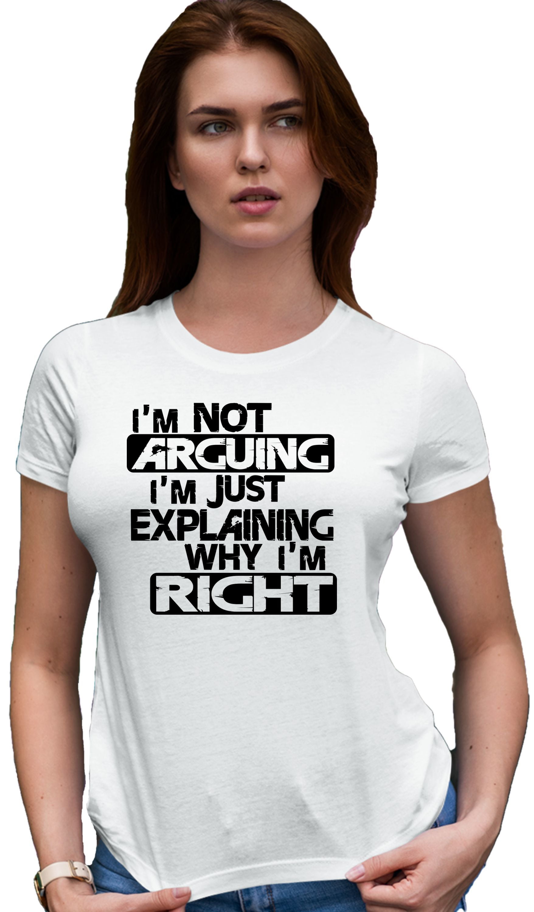 Im Not Arguing Im Simply Explaini Funny Novelty Tops T-Shirt Womens tee TShirt 