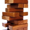 thumbnail image 2 of Yard Games Large Jr. Tumbling Timbers 21" Wood Block Stacking Game, Stained, 2 of 8