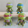 thumbnail image 1 of TMNT-Mini figuras de acción de Tortuga Ninja, accesorios de coche, adorno de dibujos animados, hombres y mujeres automático para tablero Interior, regalos, gota Fivean unisex, 1 of 2