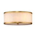 thumbnail image 4 of Upsala White Alabaster Antique Brass Metal Flush Mount Ceiling Light in Large, 4 of 4