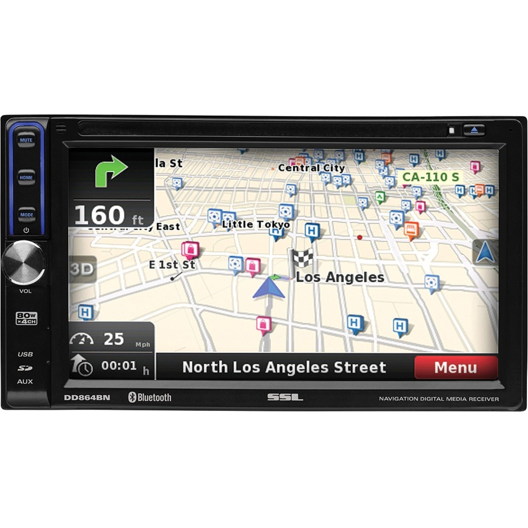 SSL DD864BN Automobile Audio/Video GPS Navigation System, Indash