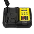 thumbnail image 3 of DCB112 Lithium Battery Charger for Dewalt 10.8V 12V 14.4V 18V 20V DCB206 DCB205 DCB204 DCB203 DCB120 DCB105 EU Plug, 3 of 5