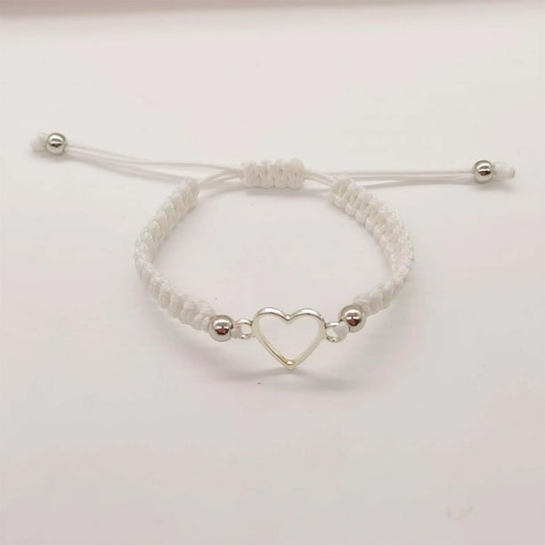 Pulsera de hilo tejido ajustable - diseño hueco push-pull, 45mm+84mm, colorida y resistente al desvanecimiento para fiestas y eventos