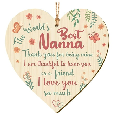 

Mother s Day Creative Decorative Wooden Sign Wooden Craft Heart Pendant