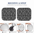 thumbnail image 3 of Picia Daisies Flowers 2 Piece Car Windshield Sun Shade Foldable | Foldable Sun Shield for Front Window Blocks UV Rays and Keeps Your Vehicle Cool-Large, 3 of 5
