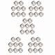 thumbnail image 1 of 40 Piezas de Servilletero Con Cuentas de Aleación de Zinc Con Hebilla Delicada para Servilletas (Plateado), 1 of 5