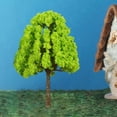 thumbnail image 6 of Kokiya 50Pcs 9.5cm Model Trees Realistic Train Scenery Architecture Trees for Dollhouse yellow green, 6 of 9
