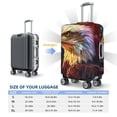 thumbnail image 3 of Cauagu Geometric American Bald Eagle Print Travel Luggage Cover,Travel Dust-proof Suitcase Cover Softside Suitcase Protector for 18-32inch,Not Included Suitcase, 3 of 8