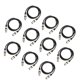 thumbnail image 5 of 10 Unids DMX Cable De Señal Cable XLR A Cable De Serpiente Equilibrada Para Luces De Escenario, Reproductores De Discos Gloria Cable XLR macho a hembra, 5 of 9