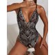 thumbnail image 2 of Body de lencería sexy con cuello en V y encaje floral de una pieza para mujer Negro Chica Negro Chica Xishao ropa, 2 of 2