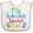 White and Pink, variant on Inktastic My Godmother Loves Me Boys or Girls Baby Bib