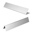 thumbnail image 4 of Escudo térmico para parrilla, 2 piezas de acero inoxidable, placa térmica para parrilla de gas, piezas para barbacoa, ultra sensibles, 4 of 13