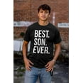 thumbnail image 3 of Best Son Ever Relatives Family Men's Graphic T Shirt Tees Brisco Brands M, 3 of 5