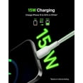 thumbnail image 2 of Belkin BoostCharge USB-C Cable (1M/3.3ft), USB-C to USB-A Cable, USB Type-C Cable for iPhone 16 Series, Samsung Galaxy S24, S24+, Note20, Pixel 7, Pixel 8, iPad Pro, Nintendo Switch, and More - White, 2 of 7
