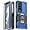 Blue, variant on Case for Samsung Galaxy Z Fold 4 Case Kickstand Holder Built-in Magnetic Car Mount Shockproof Camera Protective Case for Samsung Galaxy Z Fold 4 Phone Case (Pink)