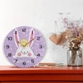 thumbnail image 6 of SKYSONIC Easter Rabbit Wall Clock 10 Inch Silent Non Ticking Round Clock Oil Painting Clock Easy to Read Clock for Living Room Bedroom Bathroom Home Decor, 6 of 7