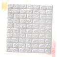 thumbnail image 3 of MERRYHAPY 5PCS Removable Brick Wallpaper White Wall Decals for Home Wall Decoration with Simple Style, 3 of 5