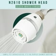 thumbnail image 2 of Niagara N2610 Shower Head - Bi-Max Adjustable Flow Rate (1.0/1.5 GPM) California Compliant White - Adjustable Water Saving High Pressure Low Flow, 2 of 4